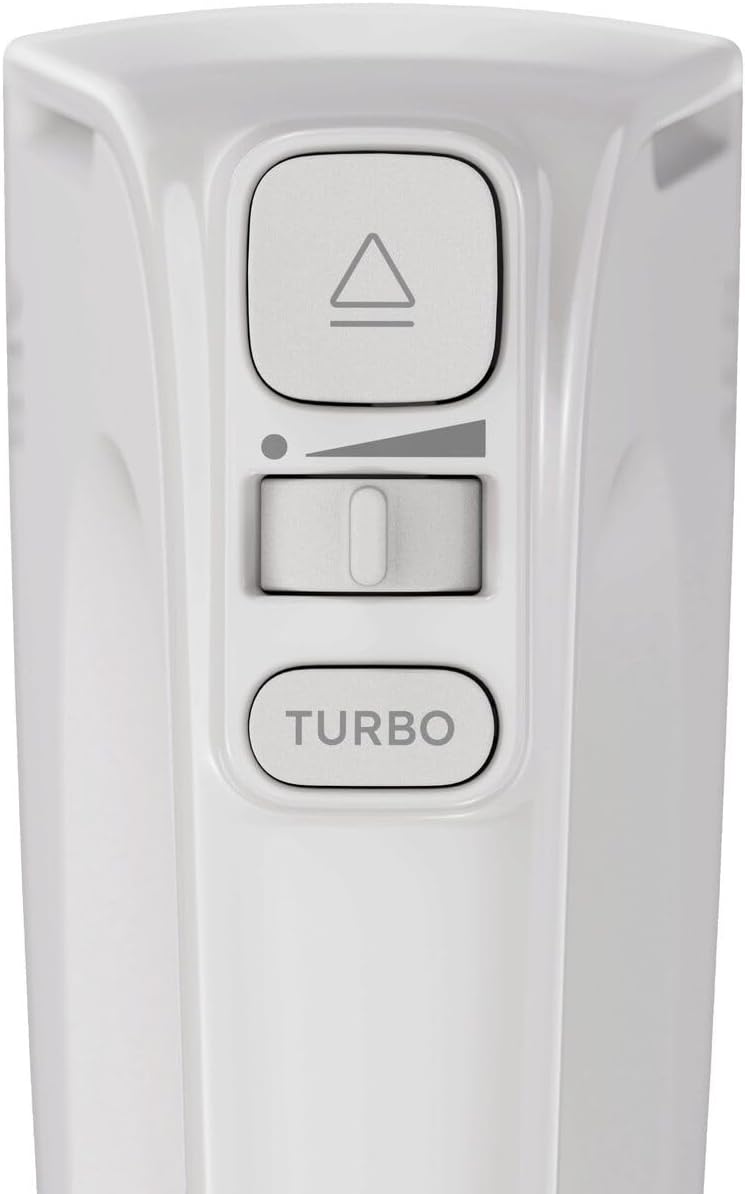 AEG Handmixer / 5 Geschwindigkeitsstufen / Turbo-Funktion für Höchstleistung / Auswurftaste / 2 Rühr