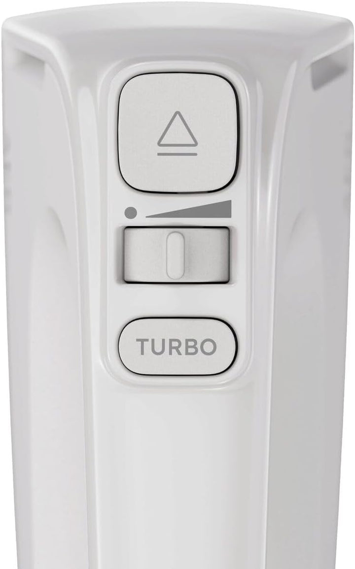 AEG Handmixer / 5 Geschwindigkeitsstufen / Turbo-Funktion für Höchstleistung / Auswurftaste / 2 Rühr