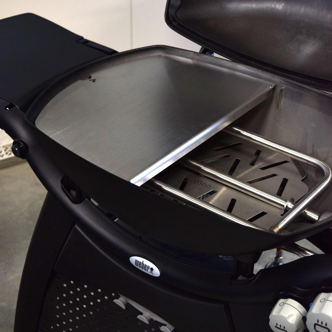 Grillrost.com Das Original Edelstahl Grillplatte | Plancha passend für Weber Q300/3000 - ersetzt ein