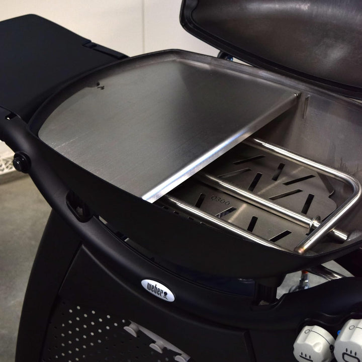 Grillrost.com Das Original Edelstahl Grillplatte | Plancha passend für Weber Q300/3000 - ersetzt ein