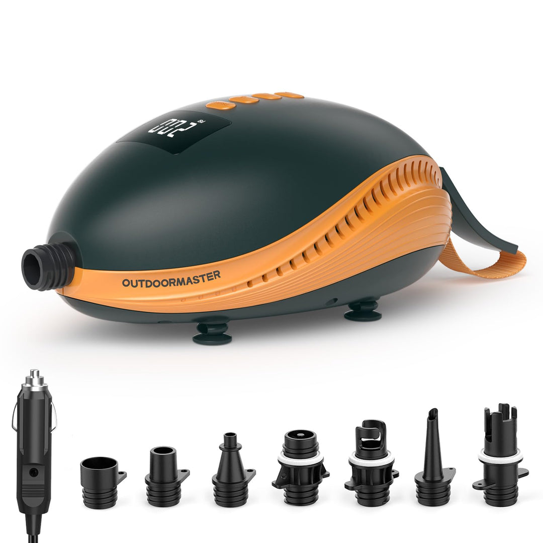 OutdoorMaster The Dolphin 20PSI Hochdruck SUP Pumpe Elektrische, 12V DC Auto-Anschluss Luftpumpe, Qu