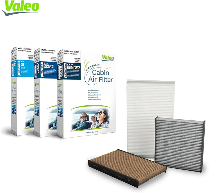 VALEO 715508 Filter Innenraumluft PROTECT Pollenfilter mit Aktivkohle Schutz vor Pollen Staub Bakter