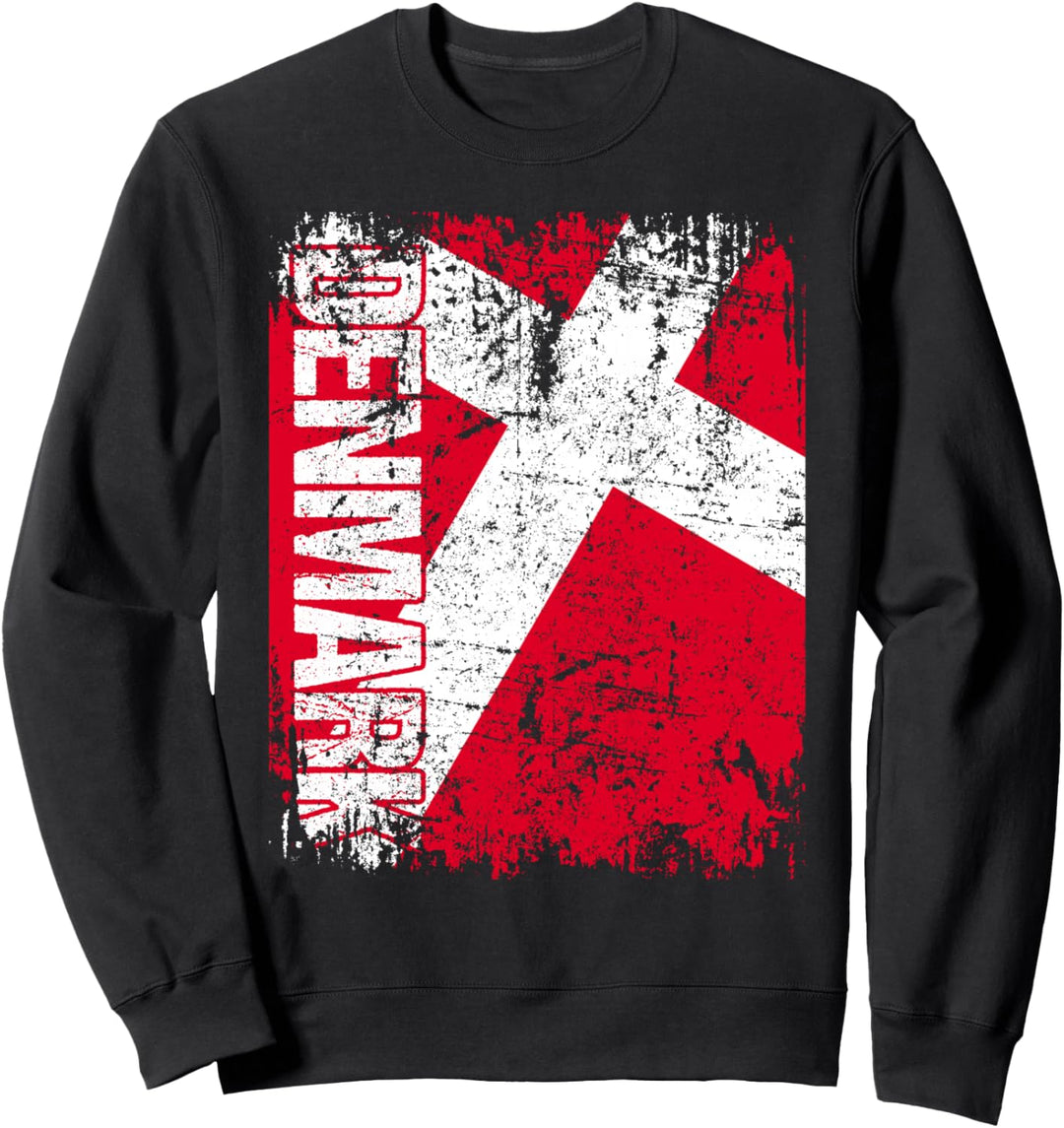 DÄNEMARK Flagge | Damen Herren Kinder DÄNEMARK Sweatshirt