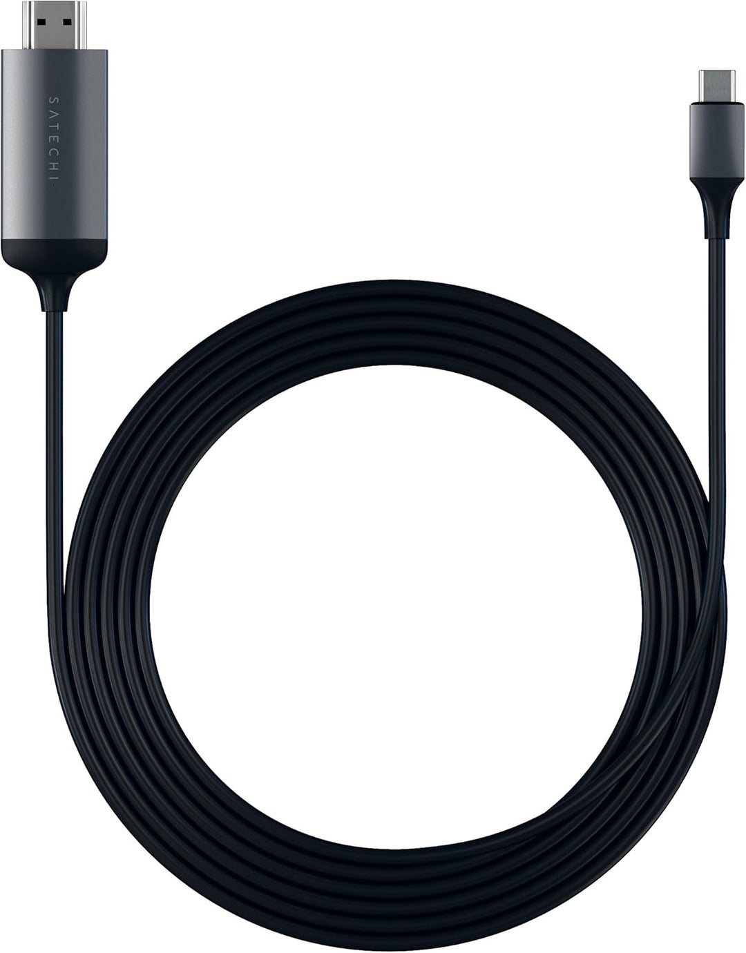 SATECHI Aluminium USB-C auf HDMI Kabel, 4K 60Hz, für MacBook Pro, Air M2, M1, iPad Pro, Air M2, M1,