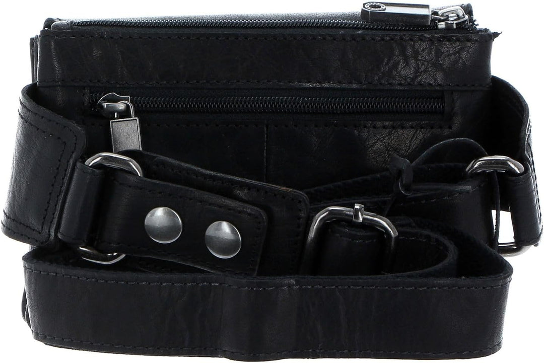 Spikes & Sparrow The Authentics Gürteltasche 19 cm Schwarz, Schwarz