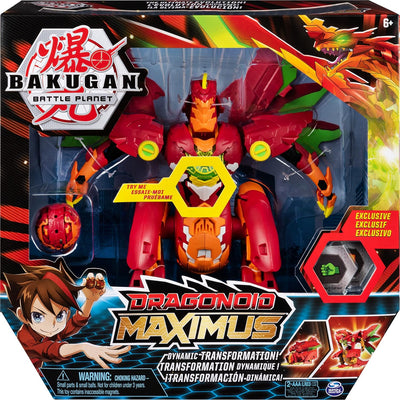 Bakugan Dragonoid Maximus, 20cm grosse verwandelbare Sammelfigur mit Effekten, enthält exklusiven Ti