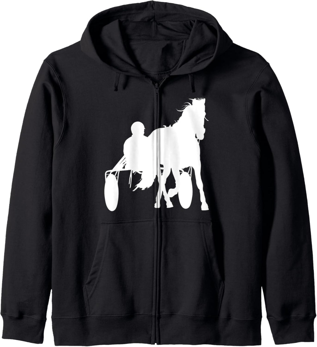 Trabrennsport Trabrennen Pferde Pferdesport Traber Fun Sport Kapuzenjacke