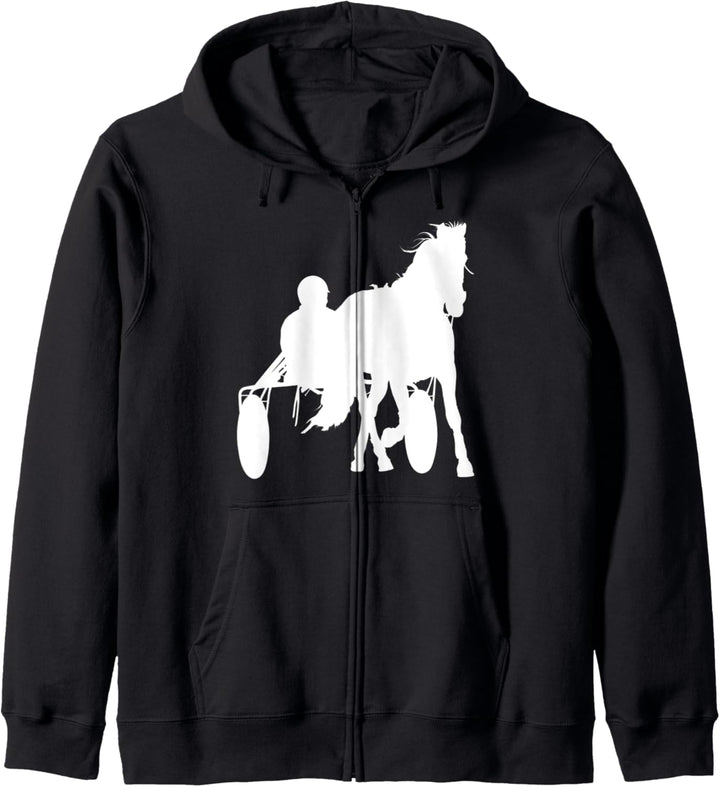Trabrennsport Trabrennen Pferde Pferdesport Traber Fun Sport Kapuzenjacke