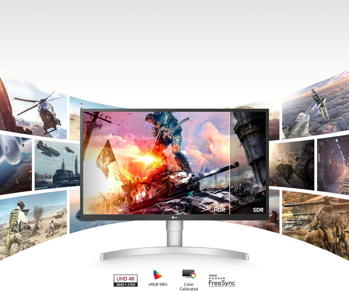 LG 27UL550-W 68,58 cm (27 Zoll) UHD 4K IPS Monitor (AMD Radeon FreeSync, DAS Mode, 98%sRGB), schwarz