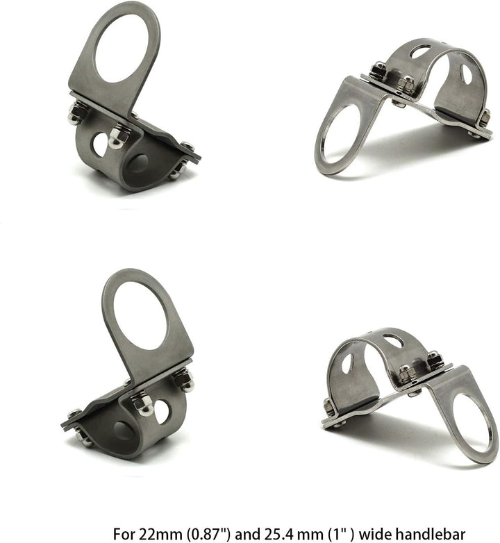 Cliff Top Aluminium 4,6 Ampere Motorrad 22 mm (0,87 ") und 25,4 mm (1") Lenker USB-Ladegerät - Steck