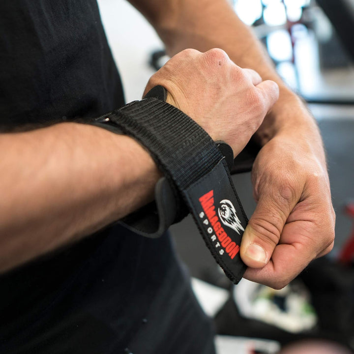 ARMAGEDDON SPORTS Fitness-Handschuhe für Zughilfen Krafttraining - Power Anti-Rutsch Gym Gripps Pads