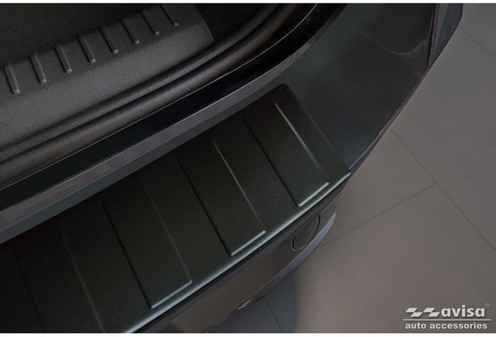 Avisa Matt-Schwarz Edelstahl Heckstossstangenschutz kompatibel mit Seat Leon Sportstourer inkl. FR /