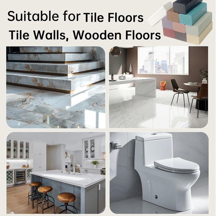 Fliesen Reparatur, Set für Steingut, Kacheln, Keramik Reparatur, Hartwachs Reparaturset mit Wachssch