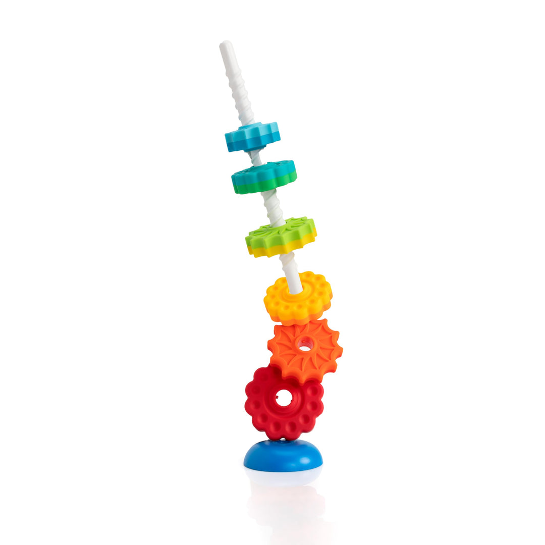 Fat Brain SpinAgain Spinning Toy, Stacking Toy for Babies, Colourful Development Toy, the First Ever