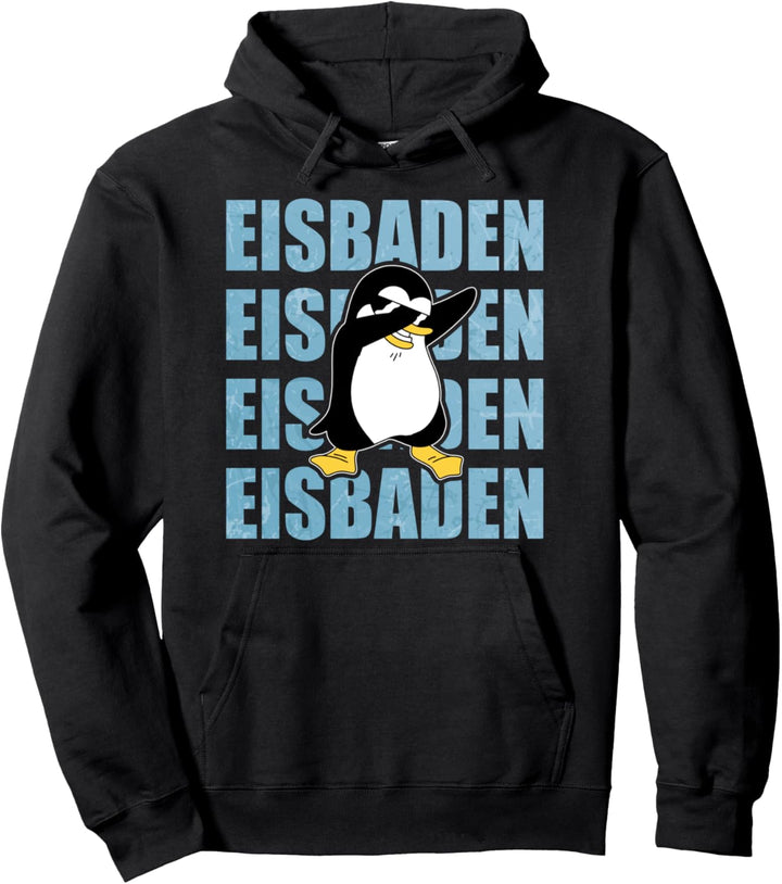 Eisbaden Pinguin Eisschwimmen Kaltduscher Kälte Geschenk Pullover Hoodie