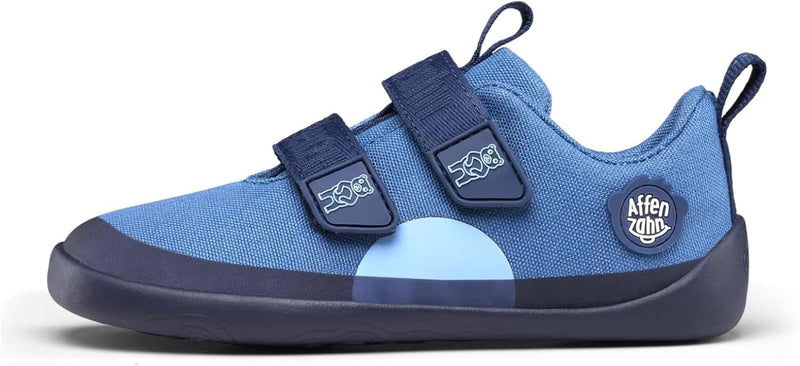 Affenzahn Barfussschuh Baumwolle Lucky Klettverschluss Vegan rutschfest Flexibel Reflektierend für