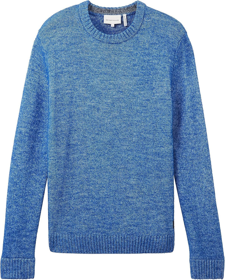 TOM TAILOR Herren Pullover XXL 34433 - Hockey Blue White Core, XXL 34433 - Hockey Blue White Core