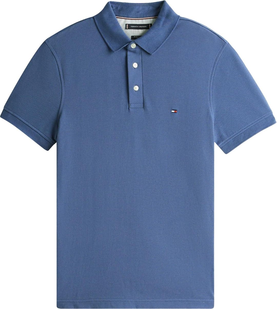 Tommy Hilfiger Herren Poloshirt Kurzarm 1985 Slim Slim Fit XS Blue (Aegean Sea), XS Blue (Aegean Sea