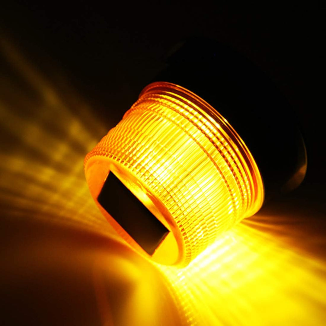 ONCCI 12V Solar/USB Warnleuchte LED Rundumleuchte Magnet Warnlicht Blinkleuchte für Auto PKW LKW Kab