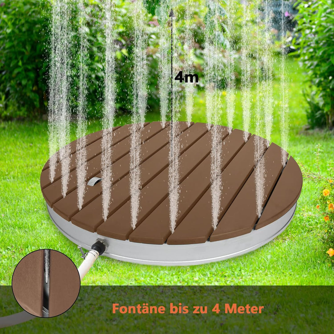 Outdoor Bodendusche Gartendusche Aussendusche rutschfeste Saunadusche Garten Pool Camping Dusche WPC