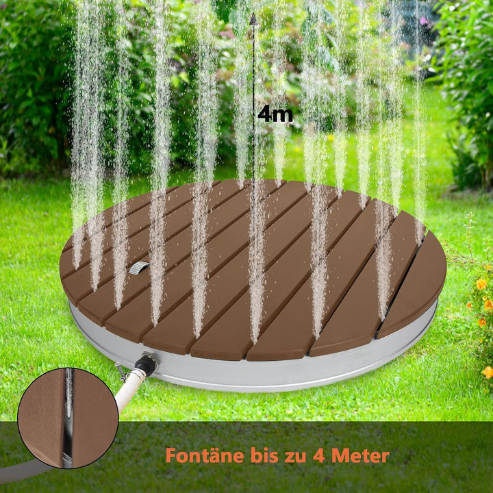 Outdoor Bodendusche Gartendusche Aussendusche rutschfeste Saunadusche Garten Pool Camping Dusche WPC