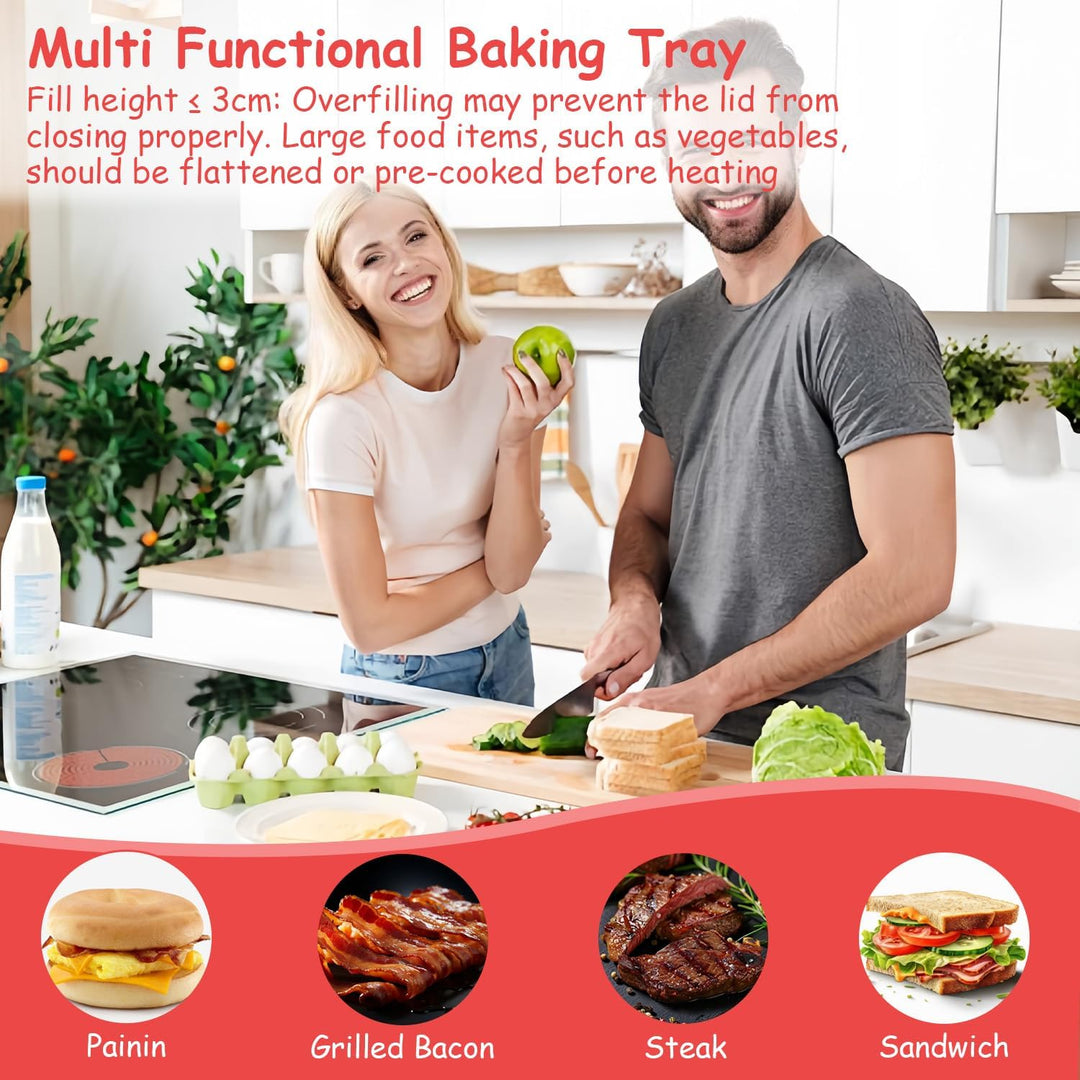 Sandwichmaker Mikrowelle, Mini Sandwichmaker für Mikrowelle und Backofen, Mikrowellen Sandwichtoaste
