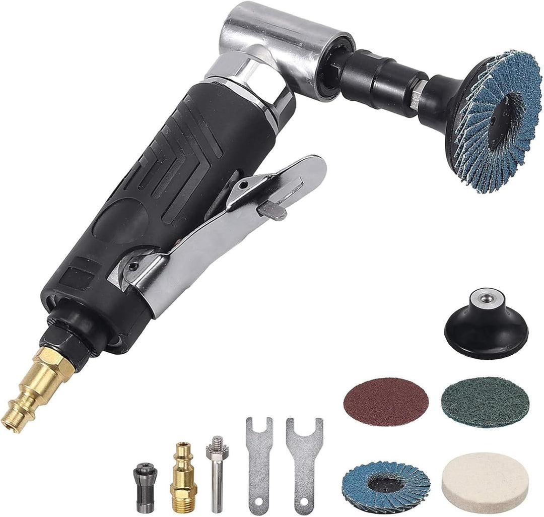 EYPINS Druckluftschleifer Set, Druckluft Winkelschleifer mit Schutzhülle Stabschleifer Gesenkschleif