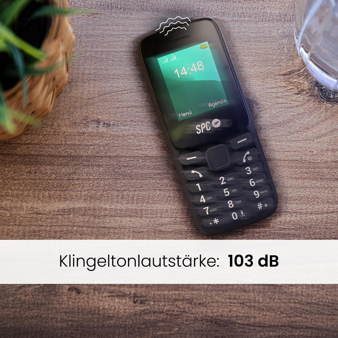 SPC Talk 2 Go - Basic Mobiltelefon | 1,8“ Bildschirm | 9 Tage Akkulaufzeit | 103dB Klingeltonlautstä