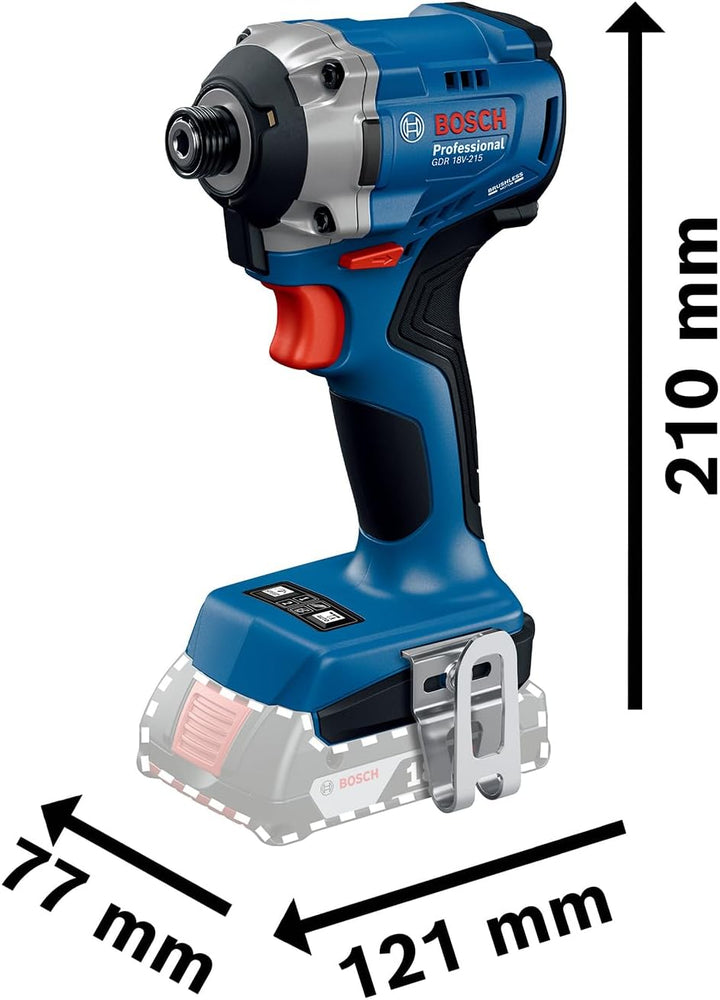 Bosch Professional 18V System Akku-Drehschlagschrauber GDR 18V-215 + Bohrschrauber GSB 185-LI (inkl.