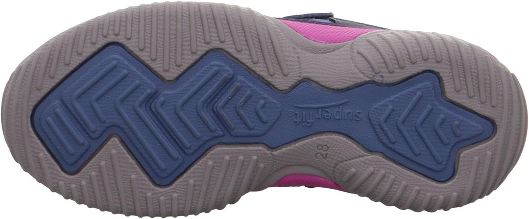 Superfit Mädchen Storm Sneaker 25 EU Blau Pink 8020, 25 EU Blau Pink 8020