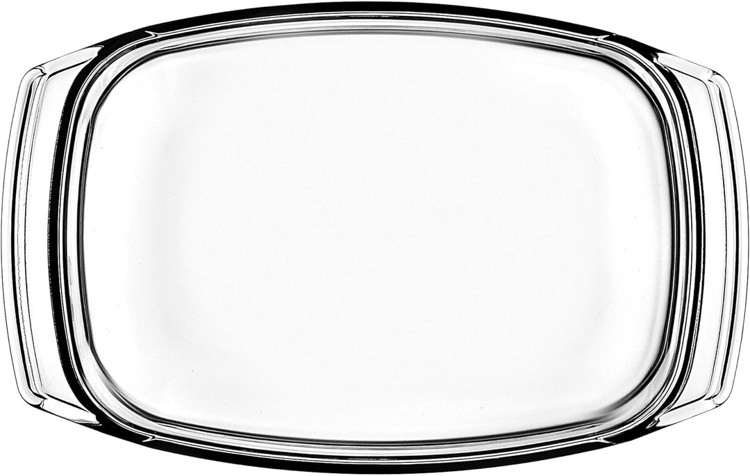 KADAX Auflaufform mit Deckel 4,1L – rechteckige Glasbratform, feuerfest & spülmaschinenfest – ideal