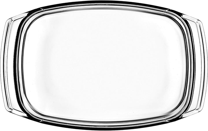 KADAX Auflaufform mit Deckel 4,1L – rechteckige Glasbratform, feuerfest & spülmaschinenfest – ideal