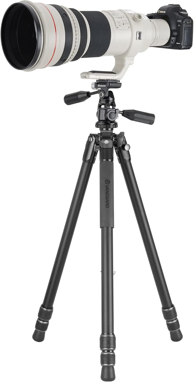 Vanguard Veo 3 303APS - Stabiles Stativ mit 30 mm Beindurchmesser und 3-Wege Kopf Aluminium 30mm 3 W