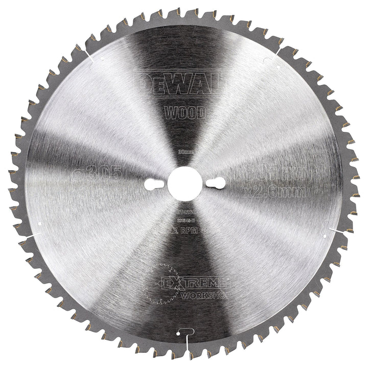 DeWalt Stationärkreissägeblatt / Kreissägeblatt Extreme (305/30mm 60WZ, feine Schnitte und Querschni