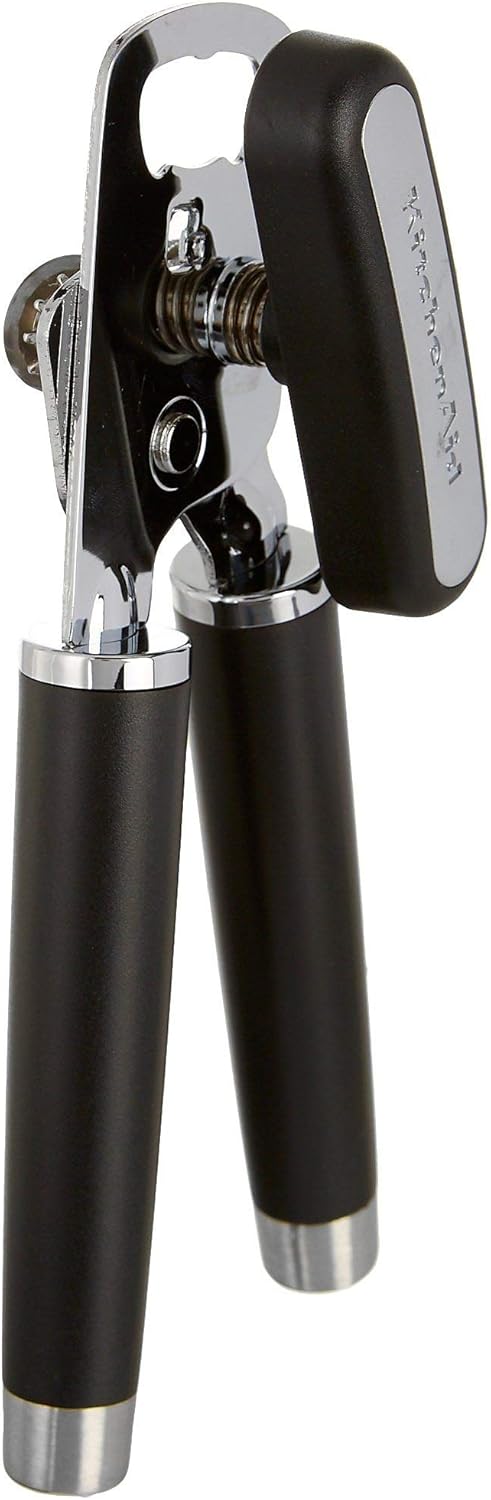 KitchenAid Gourmet Multifunktions-Dosenöffner, Einheitsgrösse, mattschwarz Einheitsgrösse Matte Blac