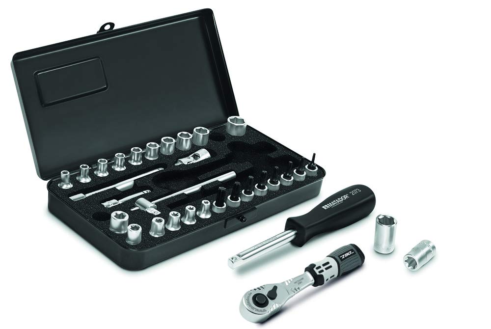 MATADOR Steckschlüsselsatz, 6-kant TORX, 6,3 (1/4) MM (2061), 2136 9320 32-teilig Metrisch, 32-teili