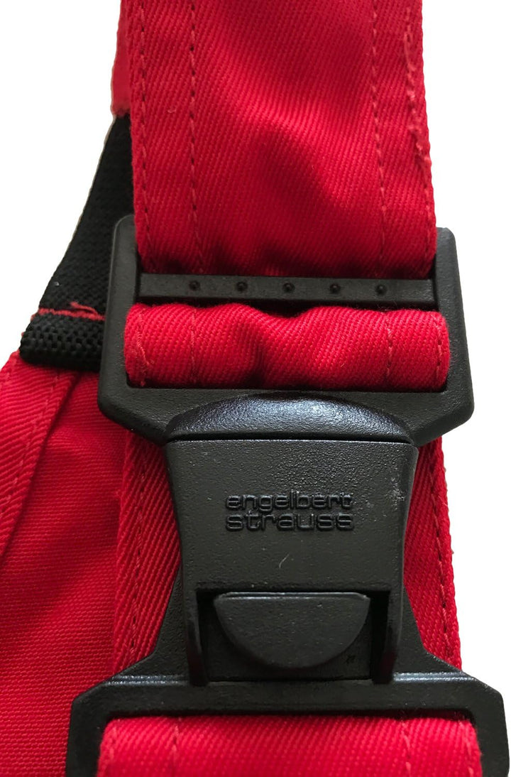 Engelbert Strauss Kinder Latzhose e.s. image, Farbe:rot/schwarz, GröÃŸe:122/128-6/8 Jahre