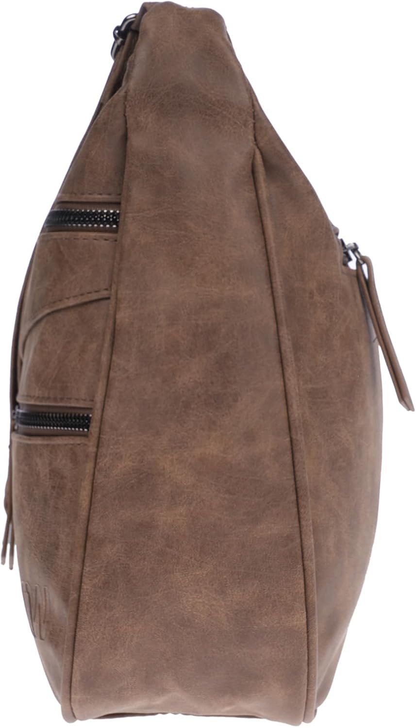 Christian Wippermann Damen Tasche Schultertasche Umhängetasche Crossover Bag Leder Optik Handtasche