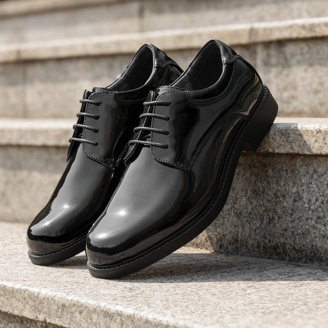 Bruno Marc Herren Anzugschuhe Männer Business Schnürer Derby ins Büro 39 EU Schwarz Pat, 39 EU Schwa
