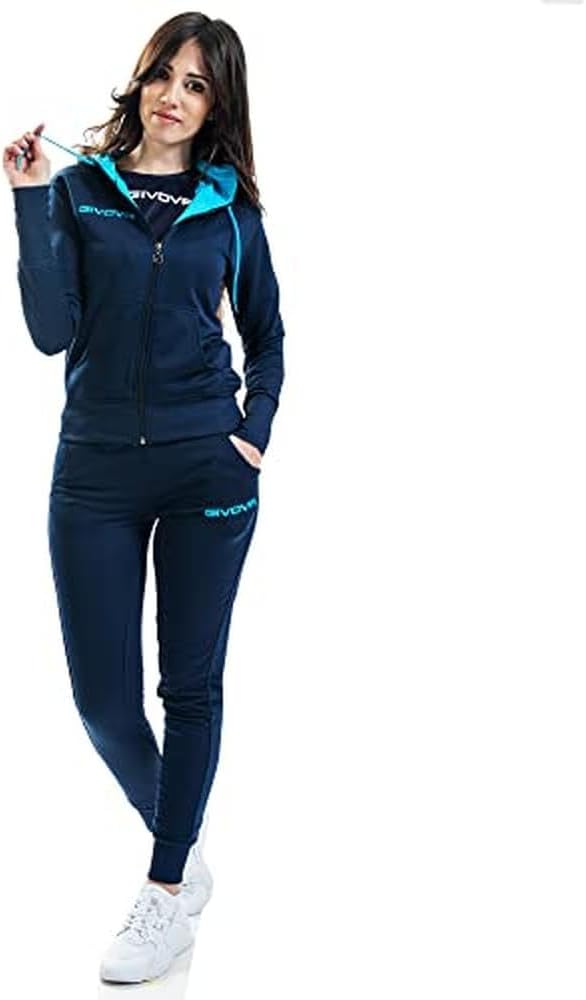 Givova Damen Anzug Lady Overall XS blau/türkis, XS blau/türkis