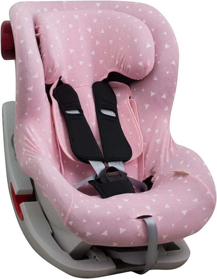 JYOKO Kids Bezug kompatibel mit Romer King II, Trifix (Pink Sparkles), Pink Sparkles