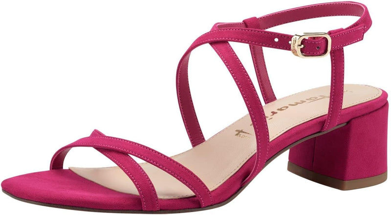 Tamaris Damen Sandaletten, Frauen Sandalen,TOUCHit-Fussbett 37 EU Fuxia, 37 EU Fuxia