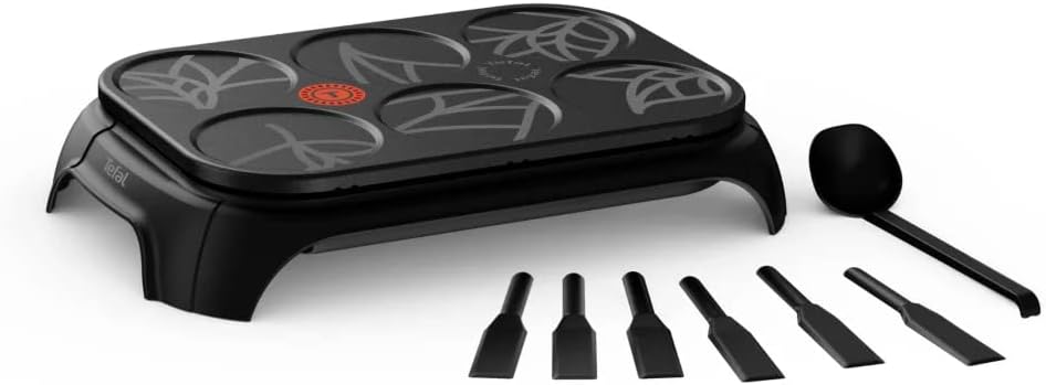 Crêpière électrique Tefal Eco Crep'Party PY55E810 1000 W Noir