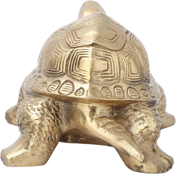 Ginyia Feng Shui Schildkröte, Reine Messinghandgemachte Langlebigkeits-reiche glückliche Schildkröte