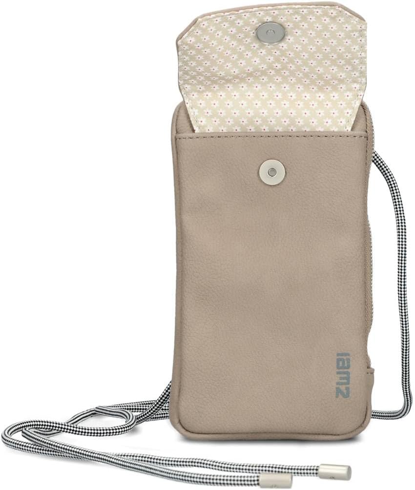 Zwei Handytasche zum Umhängen Mademoiselle.M MP30 Smartphone-Etui &amp; Geldbörse 2-in-1, umlaufender Re