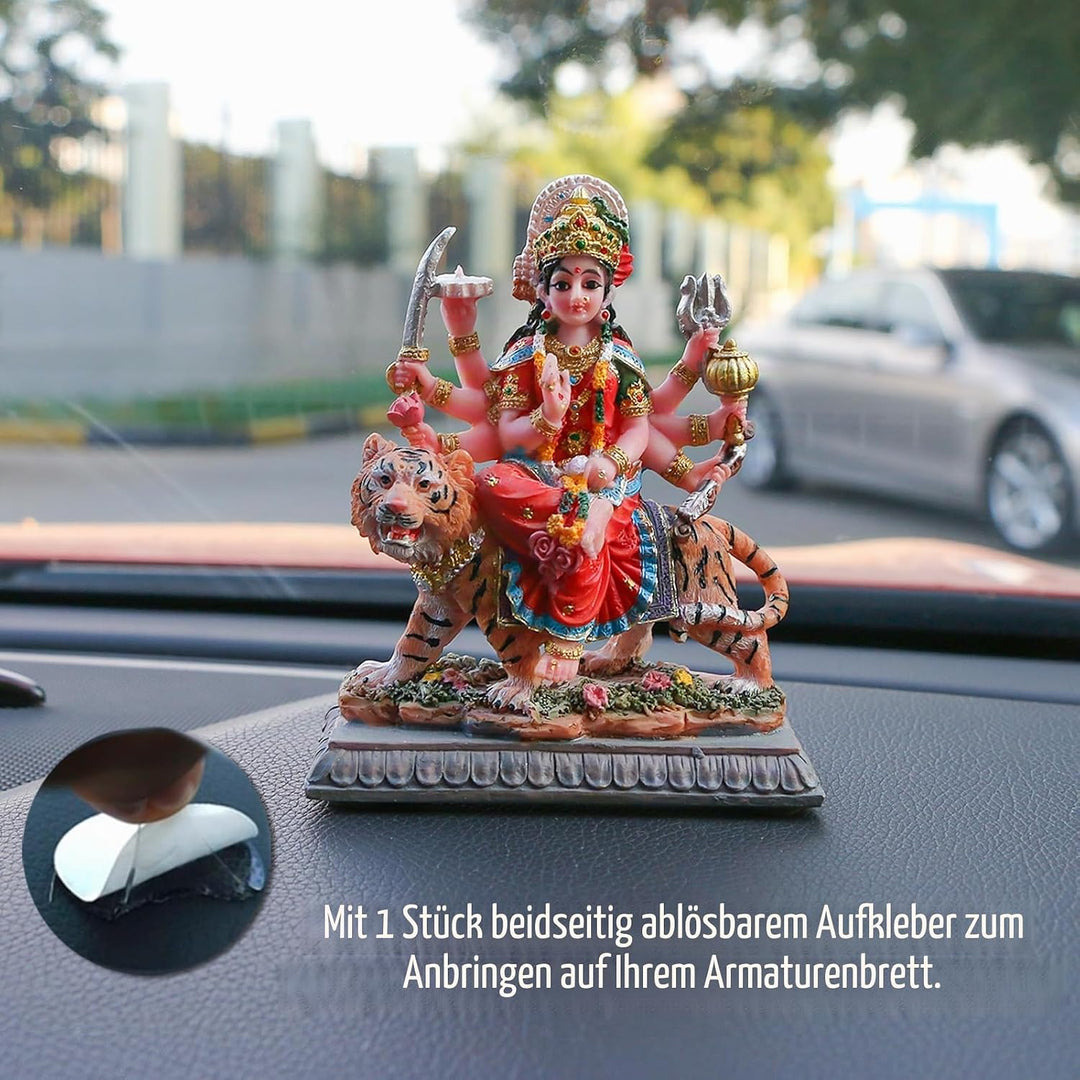 Kleine Maa Durga MATA Statue – 10,4 cm H Durga Skulptur Indien Gott Hindu-Göttin Murti Hindu Pooja A
