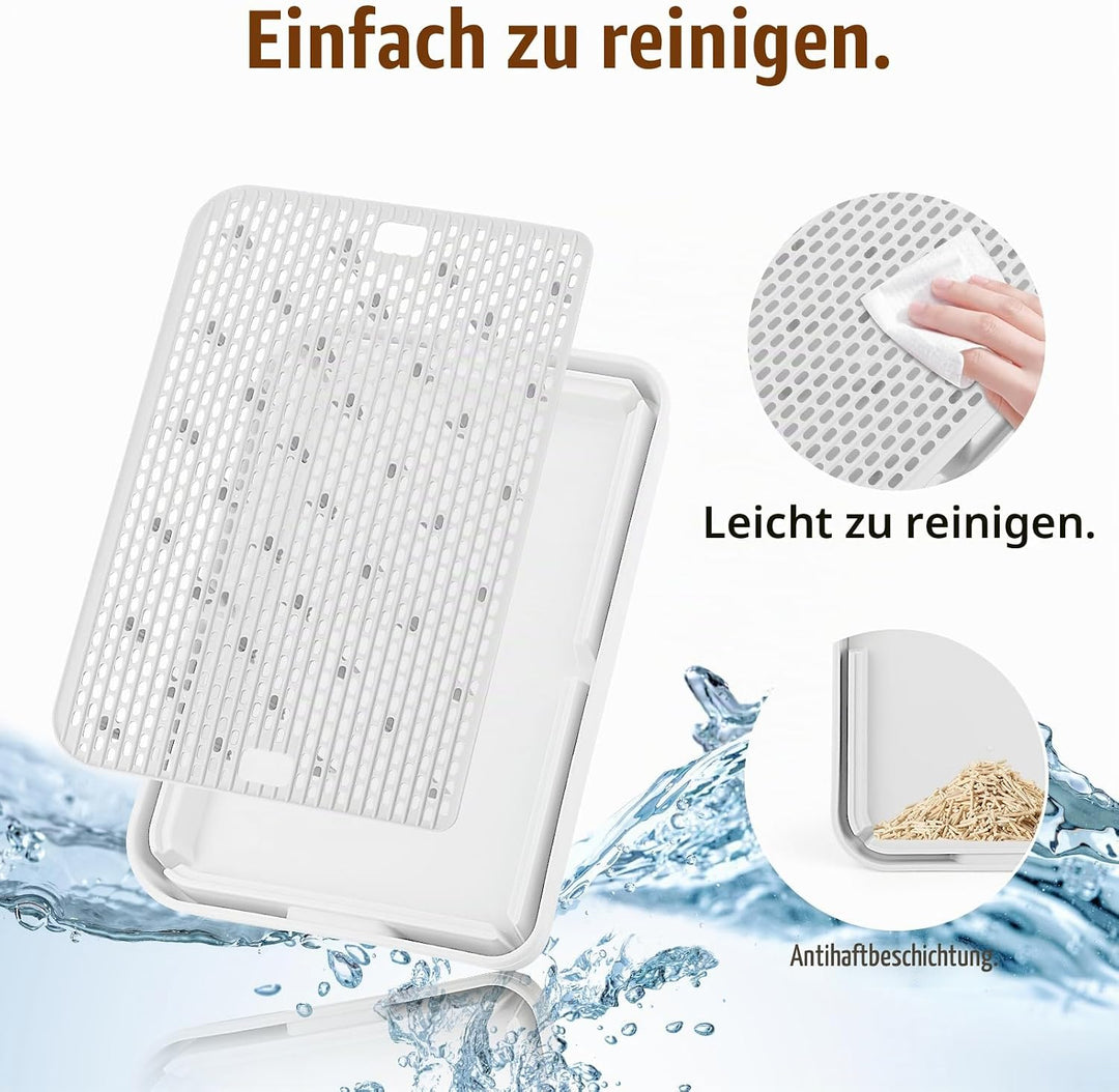 grosse Katzentoilette Rampe Matte, 42x30CM Katzentreppe, Katzenstreu Catcher für automatische selbst