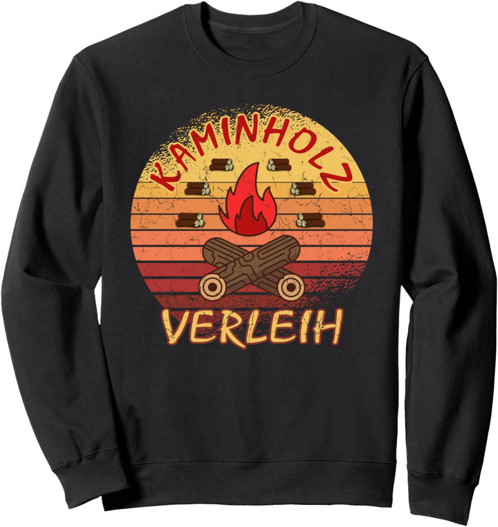 Kaminholz Verleih Landwirt Geschenke Winter Brennholz Sweatshirt