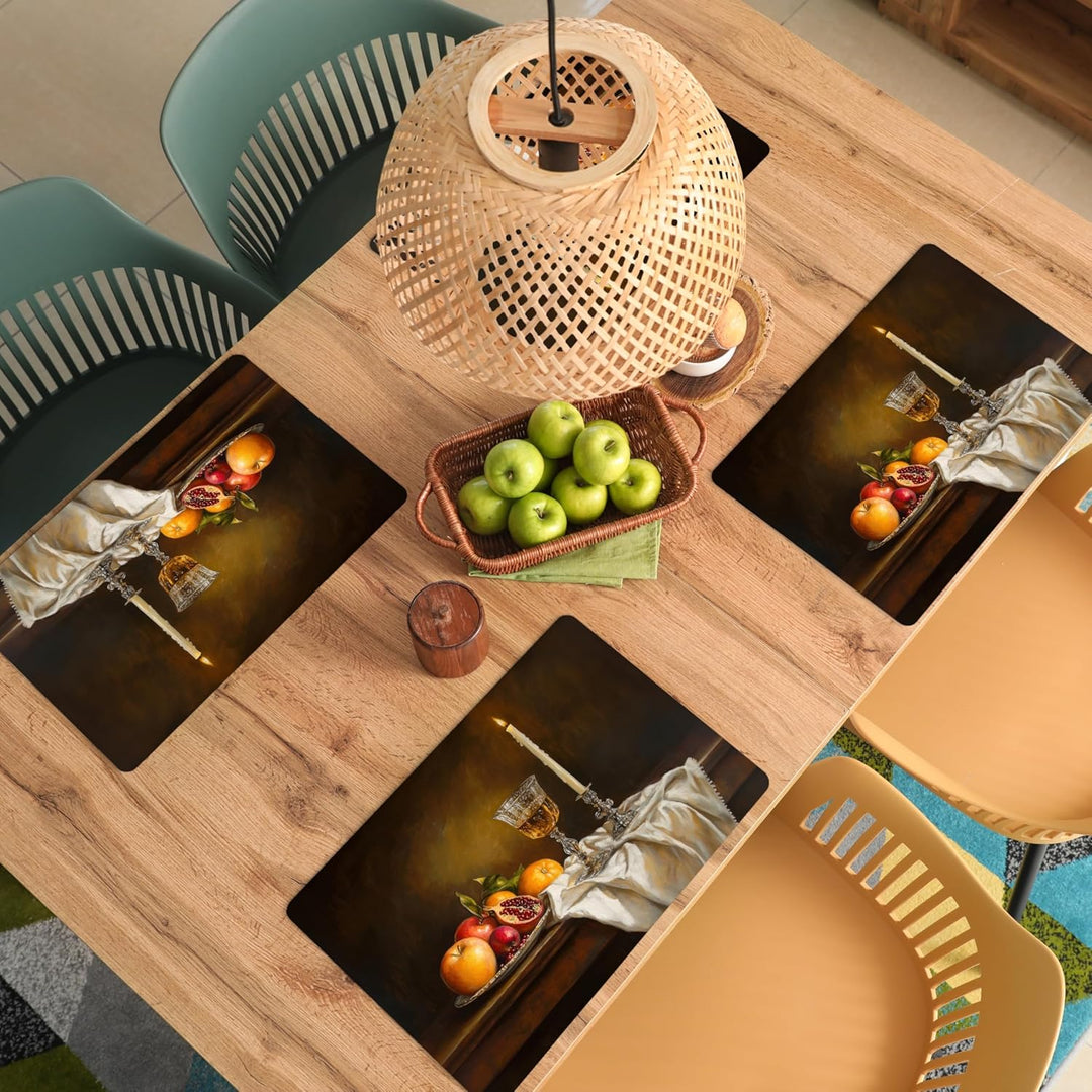 KitchenYeah© Platzsets Abwaschbar 6-Teilig 45x30 cm Tischsets Platzdeckchen Platzset Unterlage Tisch