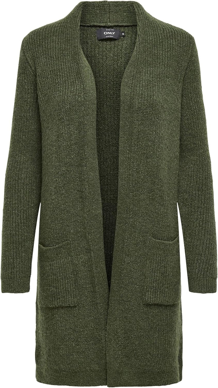 Only Damen Pullover 15179815 S Grün (Khaki/W Melange), S Grün (Khaki/W Melange)